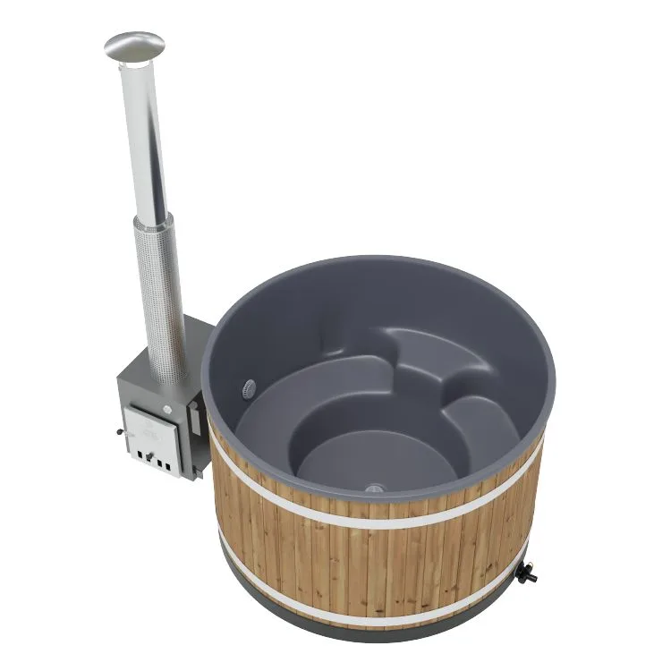 Harvia Comfort Steady M ホットタブ製品写真、サーモウッド外装
