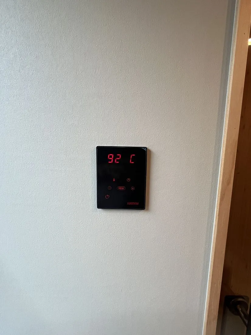 温度計は92℃を表示